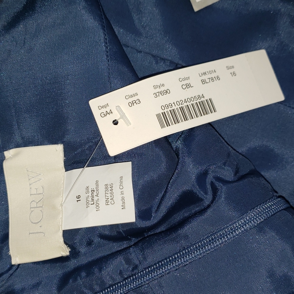 J. Crew Blue Sheath Halter Dress for Cocktail - Picture 5 of 5